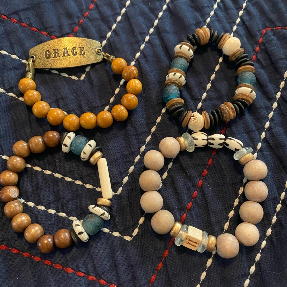 Wood bracelets